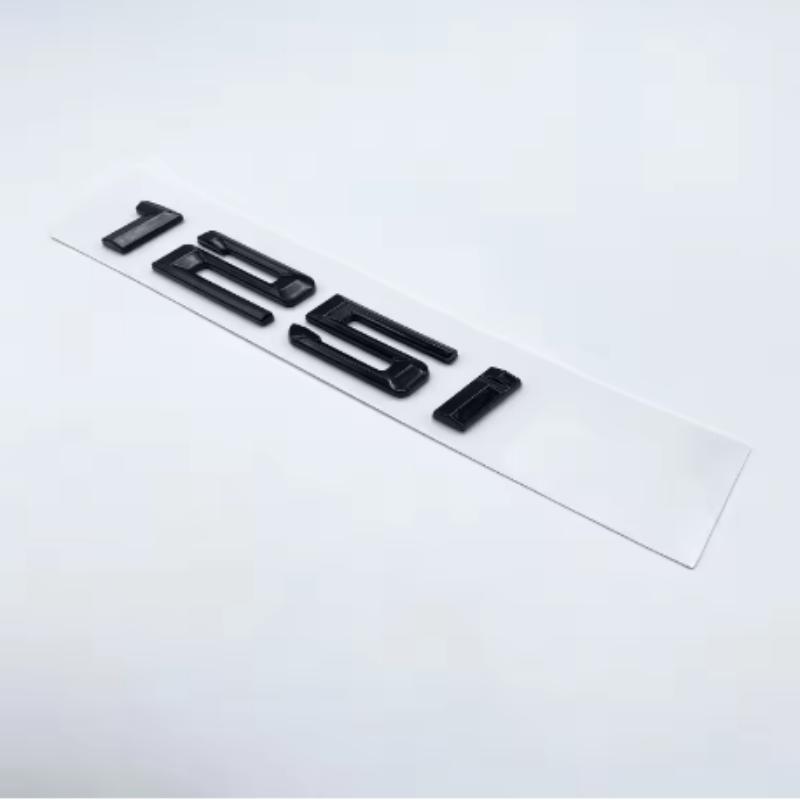 116i 118i 120i 125i 130i 135i Car Rear Boot Emblems Number Letter Badge for BMW 1 Series E81 E82 E87 E88 F20 F21 Glossy Black