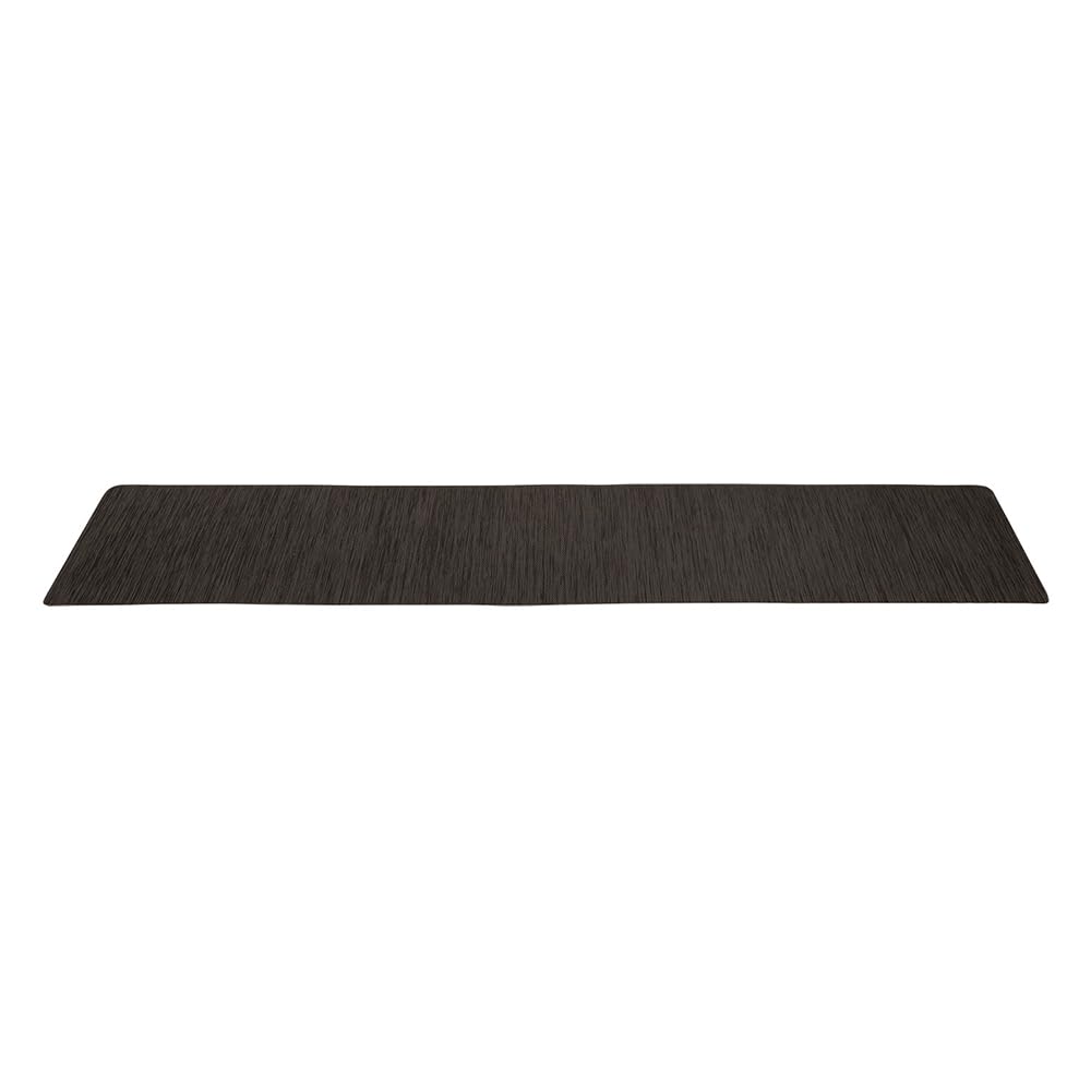 Bestco Kitchen Wipeable PVC Classic 45 x 180 Mat, Textile-Look, Black, cm, Water-Repellent, Antibacterial, ND-6295