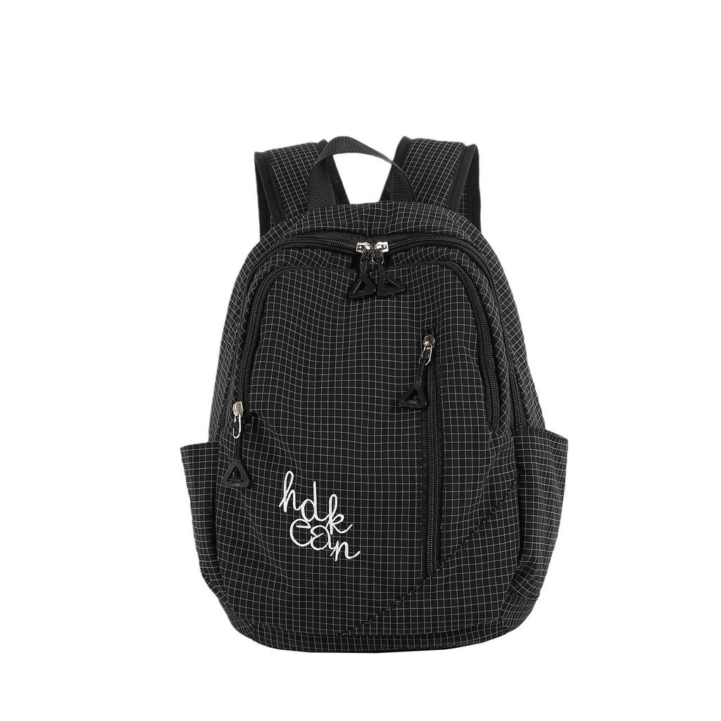 Schoolbag New Travel Versatile Backpack Solid Color School Bag Women's ins Simple Campus Large Capacity Middle School Student Fashion Backpack