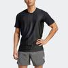 Adidas Three-Stripe Print Crew Neck T-Shirt Men Tops Black HZ3072