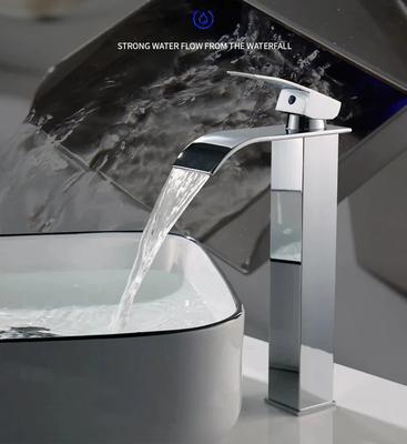 Copper Core Waterfall Stainless Steel Basin Faucet for Bathroom, Kitchen, Sink, Hot and Cold Dual Control Faucet