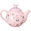 Disney Mickey Mouse Yululun Teapot, approx. 18 x 14 cm diameter, 500 ml capacity, Pink, SAN4531. Perfect as a birthday gift or tableware item.