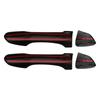 2PCS Exterior Door Handle Cover for Mustang 2015 2025 Carbon Fiber Print Design for Enhanced Aesthetics and Protection