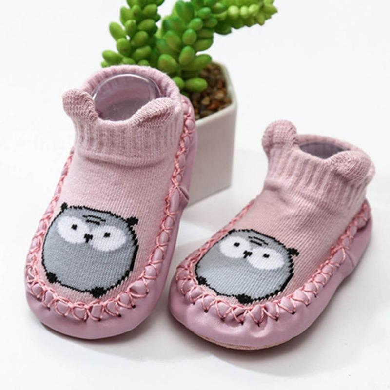 Creative Autumn Baby Cartoon Soft Breathable Cotton Floor Shoes Anti-Slip Toddler Socks Warm Socks