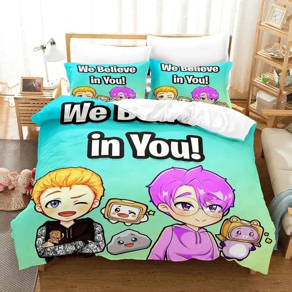 Lanky-box Foxy Boxy 3D NEW Duvet Cover Pillowcase Bedding Set Adult Boy Girl Bedroom Decoration Children Single Double Large