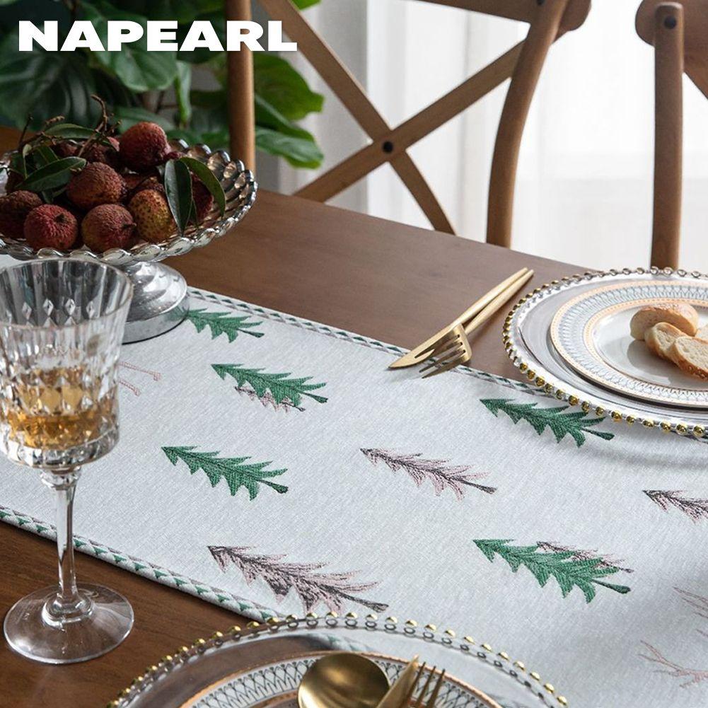 1PC NAPEARL Nordic Forest Style Table Flag Tassel Table Runner for Dinner Table Decor Kitchen for Home Table Home Decor