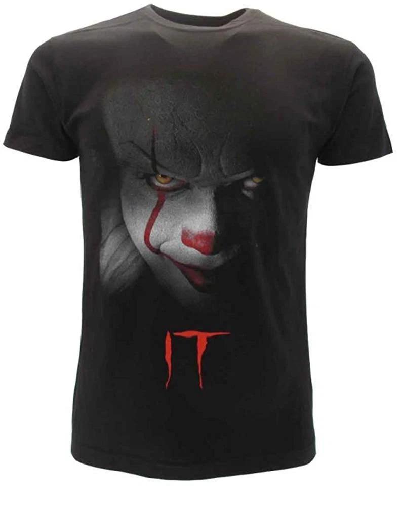 

CLOWN IT T-Shirt Black Clown Face Stephen King Movie 2017 3XL