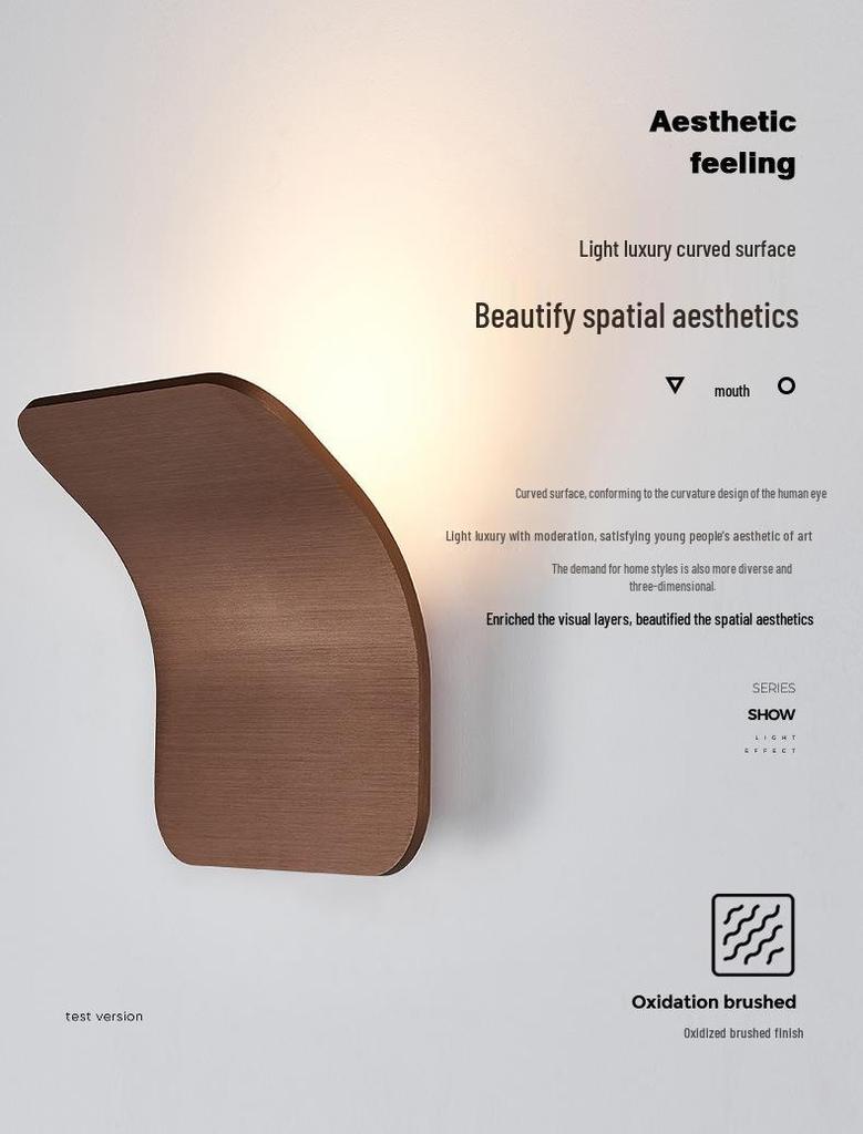 Nordic Modern Minimalist Wall Lamp - Designer Style for Living Room, Bedroom, Hallway, or Stairway.