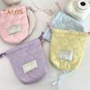 Drawstring Storage Bag Portable Women Girls Napkin Sanitary Pad Bag Multi-functional Travel Organizer Pouch Small Coins Purse