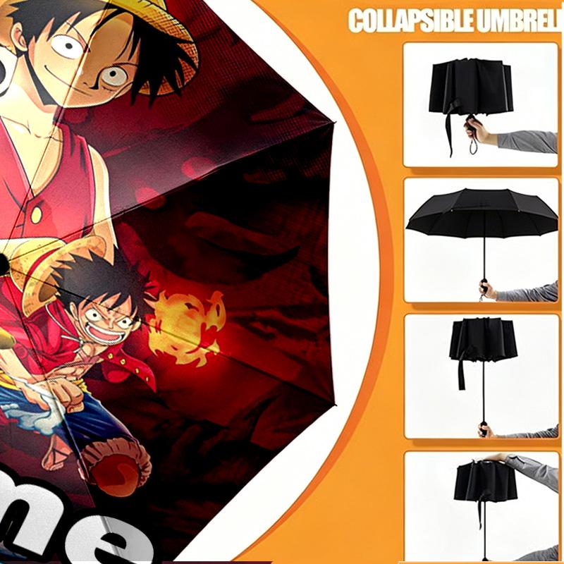 Custom Name Personalized One Piece Print Umbrella, Auto Open Close, 8‑Rib Sturdy Frame, Commute Camping Hiking Use, Birthday Gift