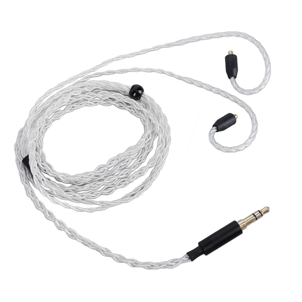 Kopfhörerkabel Versilbertes Kupfer 3,5MM auf MMCX Verlustfreie Klangqualität Kopfhörer-Ersatzkabel für SE535 für UE900