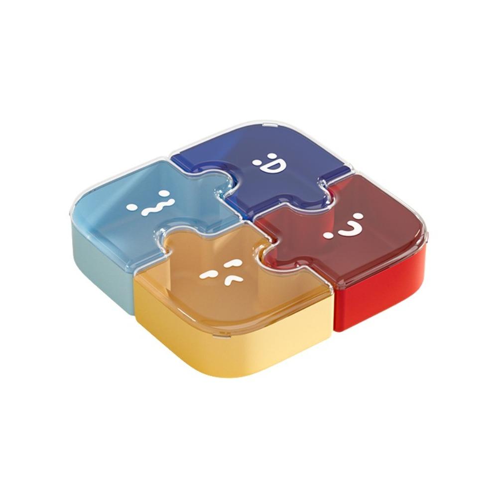 

Plastic Jigsaw Fruit Tray Compartmentalized Storage Nut Box Snack Tray Coffee Table Plastic