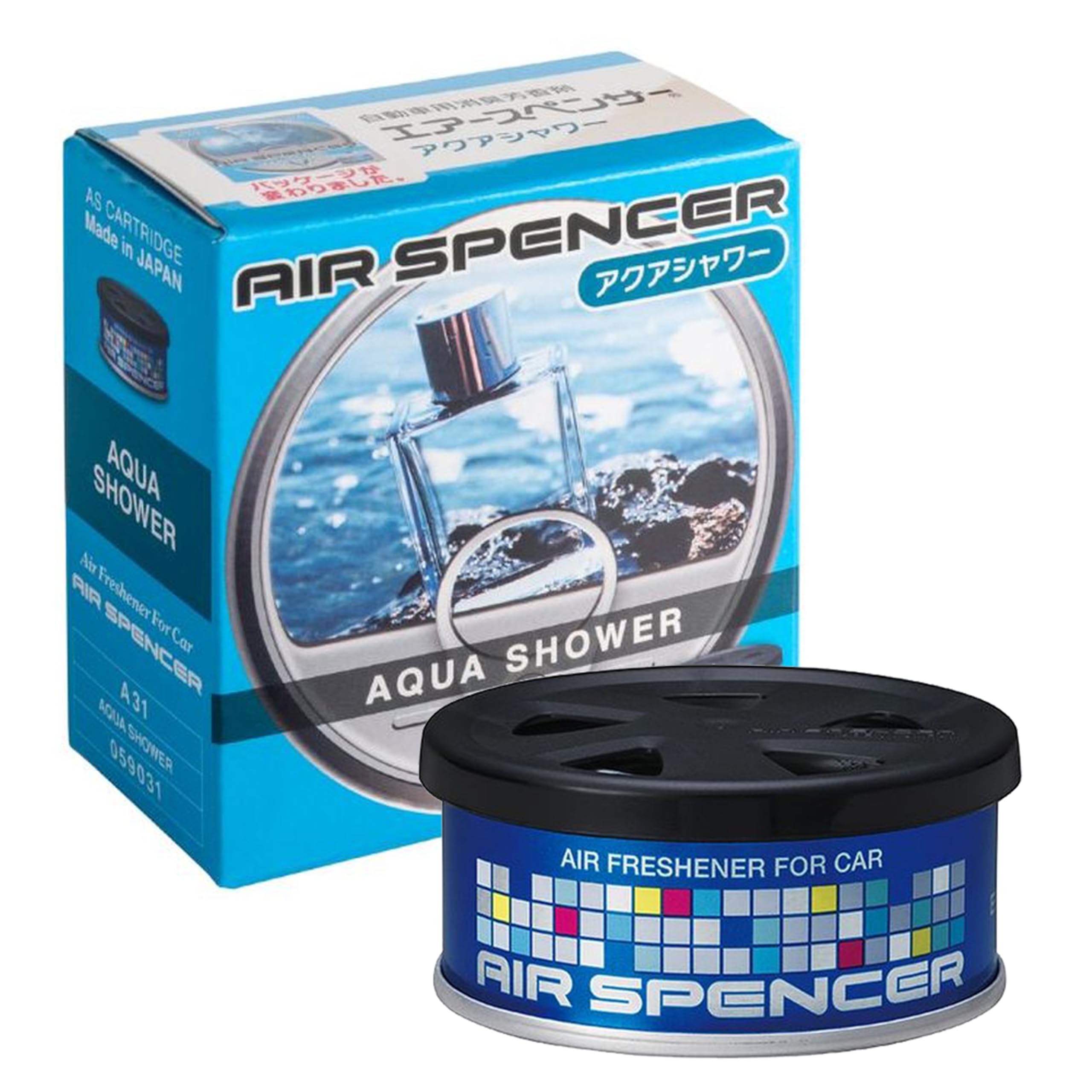 

Air Spencer Ароматизатор для автомобиля на подставке Аква A31 (Эйкоуша) Картридж, Тип, Сменный, Душ, 40 г, чёрный
