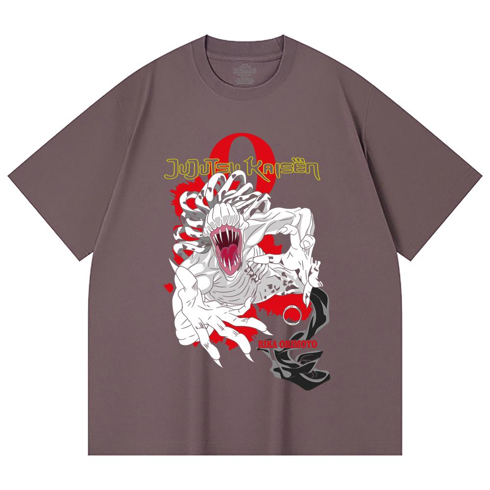 230 Gsm 100% Cotton Jujutsu Kaisen V64 Rika Print Unisex Heavy Cotton T Shirt