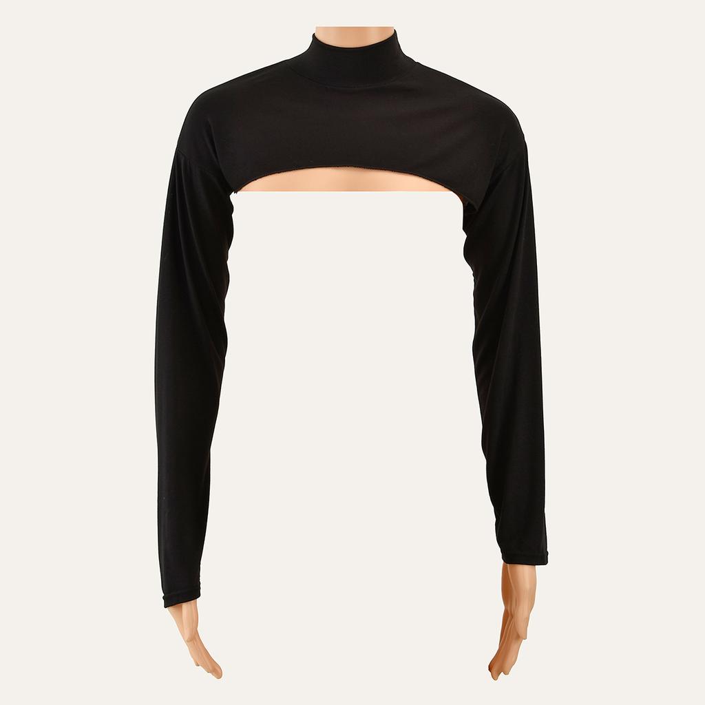 Elastic Modal Cotton Jersey Full Neck Sleeve Woman Muslim Long Arm Cover Shrug Shoulder Oversleeve Suncreen Wear Sleeves