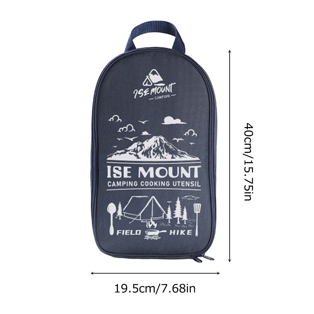 

Сумка для походной посуды, ткань Оксфорд, сумка для хранения кухонных принадлежностей, большая вместительная сумка для посуды для пикника, барбекю, принадлежности для кемпинга на открытом воздухе CHINA