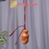 Peach Wood Carved Sword Axe Pendant Keychain