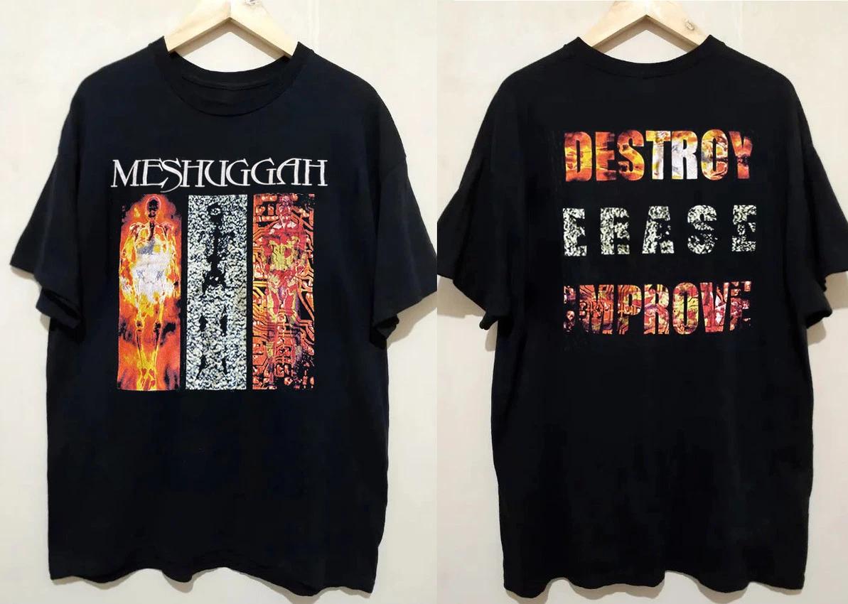 New Meshuggah Band Full Size Heavy Cotton Black T Shirt TR403 XXXL