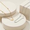Heart Necklace Anti-allergy Stainless Steel Choker Chain Link Necklaces for Women Dainty Minimalist Fashion Accessories
