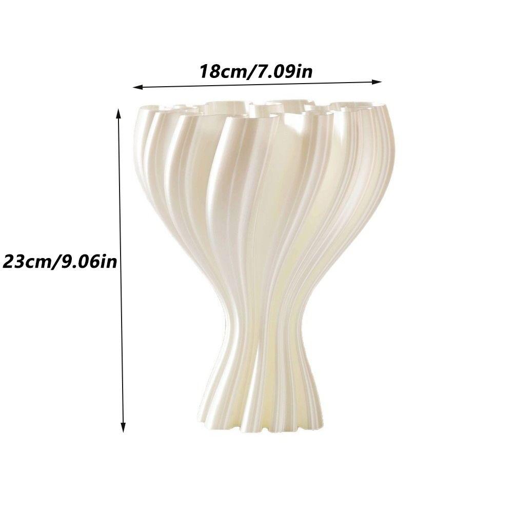 Flower Arrangement 3D Printed Flower Vases Twisted Design Flower Bottle Home Desktop Decorations