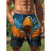 Maglietta con stampa digitale 3D, pantaloncini da uomo per ragazzi, versatili e traspiranti.