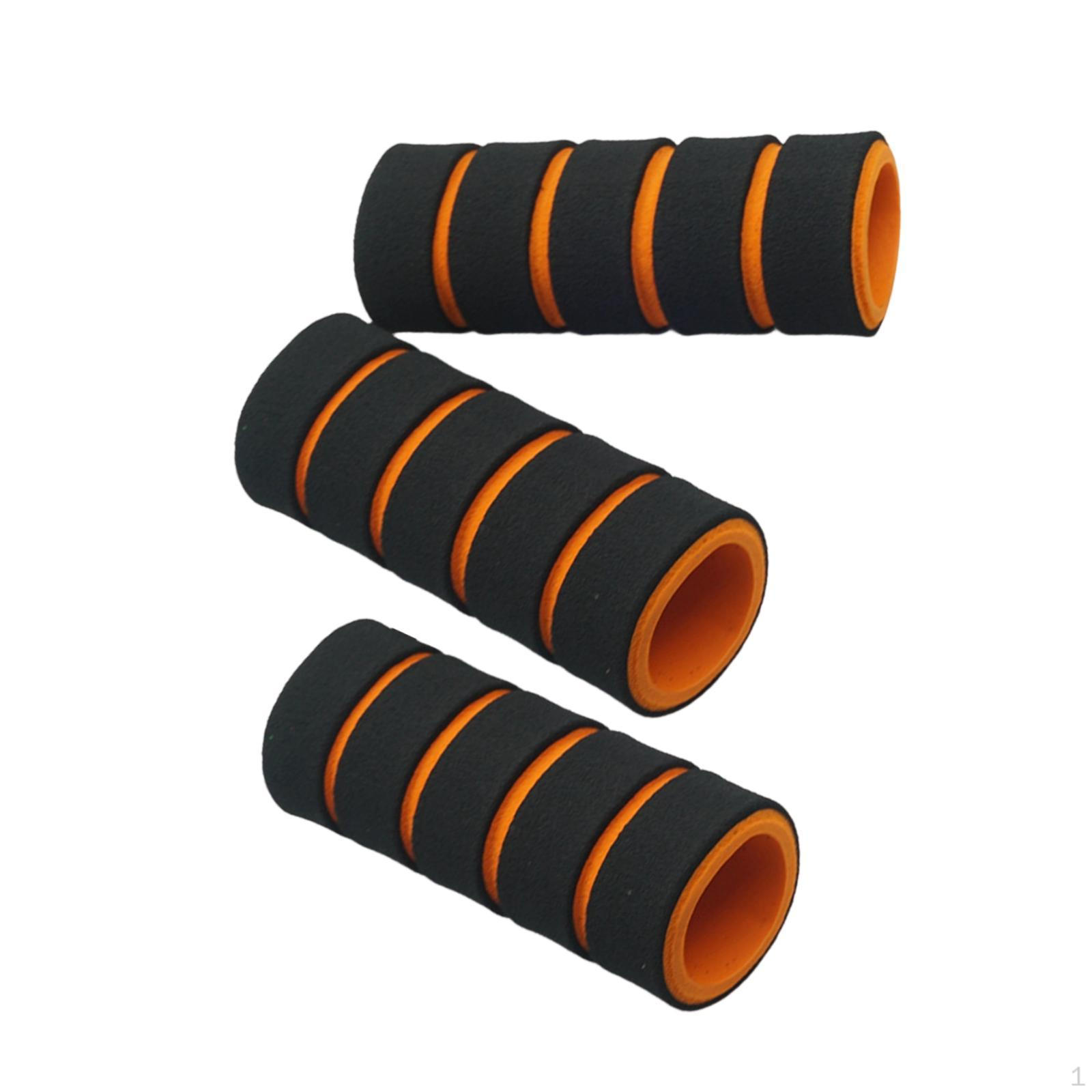

3 Pieces of Foam Pads for [unclear], Accessories Home Fitness Men And Women Black Orange