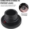 Fuel Gas Tank Oil Cover Retro Right-Hand Thread for Harley,Black | Gas Cap with O-Ring for Sportster XL 1992+ Dyna 1992-2017, for Softail 2000-2017,