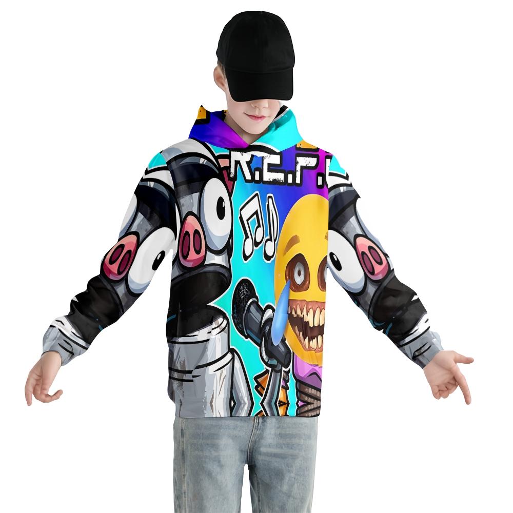 REPO Hoodies Streetwear Cartoon Printed Hooded Sweatshirt Men Women Cosplay Sports Pullovers