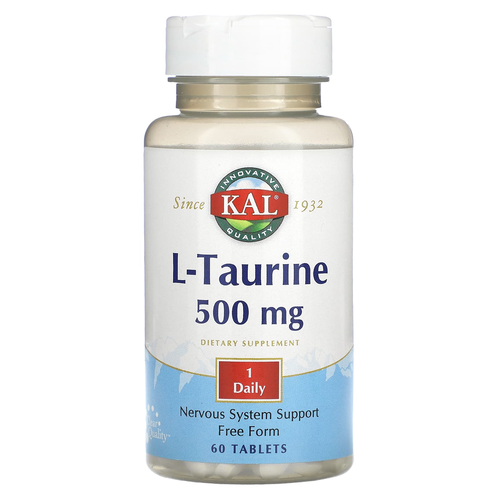 

L-Taurine, 500Mg, 60 Tablets