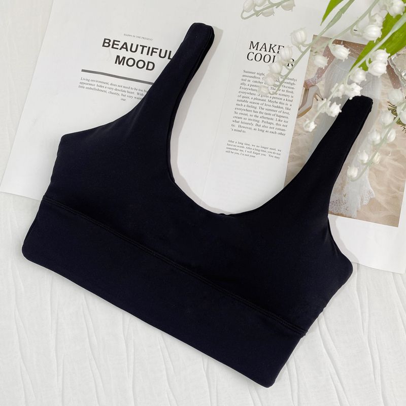

This Skin Feels Great! Sports Underwear Shockproof Push up Beauty Back Bra Top Fitness Running Yoga Vest Outer Wear Black L (recommended weight 57.50 kg-65.00 kg