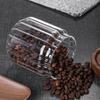 Lattina da tè con coperchio in legno di acacia verticale, contenitore sigillato per chicchi di caffè, contenitore per la conservazione in cucina e in casa