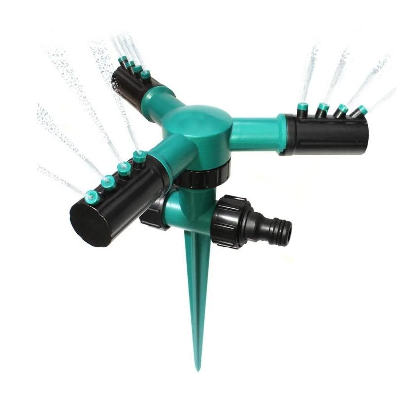 1pc 360 Grad Kreis Rotierenden Wasser Sprinkler Automatische Bewässerung Garten Gras Rasen Sprinkler