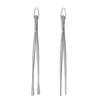 2Pcs Heavy Duty Nonrust Steel Food Tongs Extra Long 30cm Kitchen Utensils For BBQ And Hot Dishes Safe Grip Design