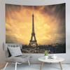 Paris Eiffel Tower Tapestry Sunset Night View Tapestry French Landmark Tapestry Living Room Bedroom Dorm Wall Hanging Blanket