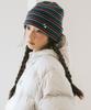 CAVISH Multi Striped Knit Beanie Purple(Cv2Gfuab32A)