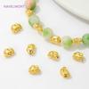 6mm*8mm 18K Gold Plated Brass Irregular Spacer Beads Bracelets Making Accessorie,Separator For Beads,DIY Beading Accessories