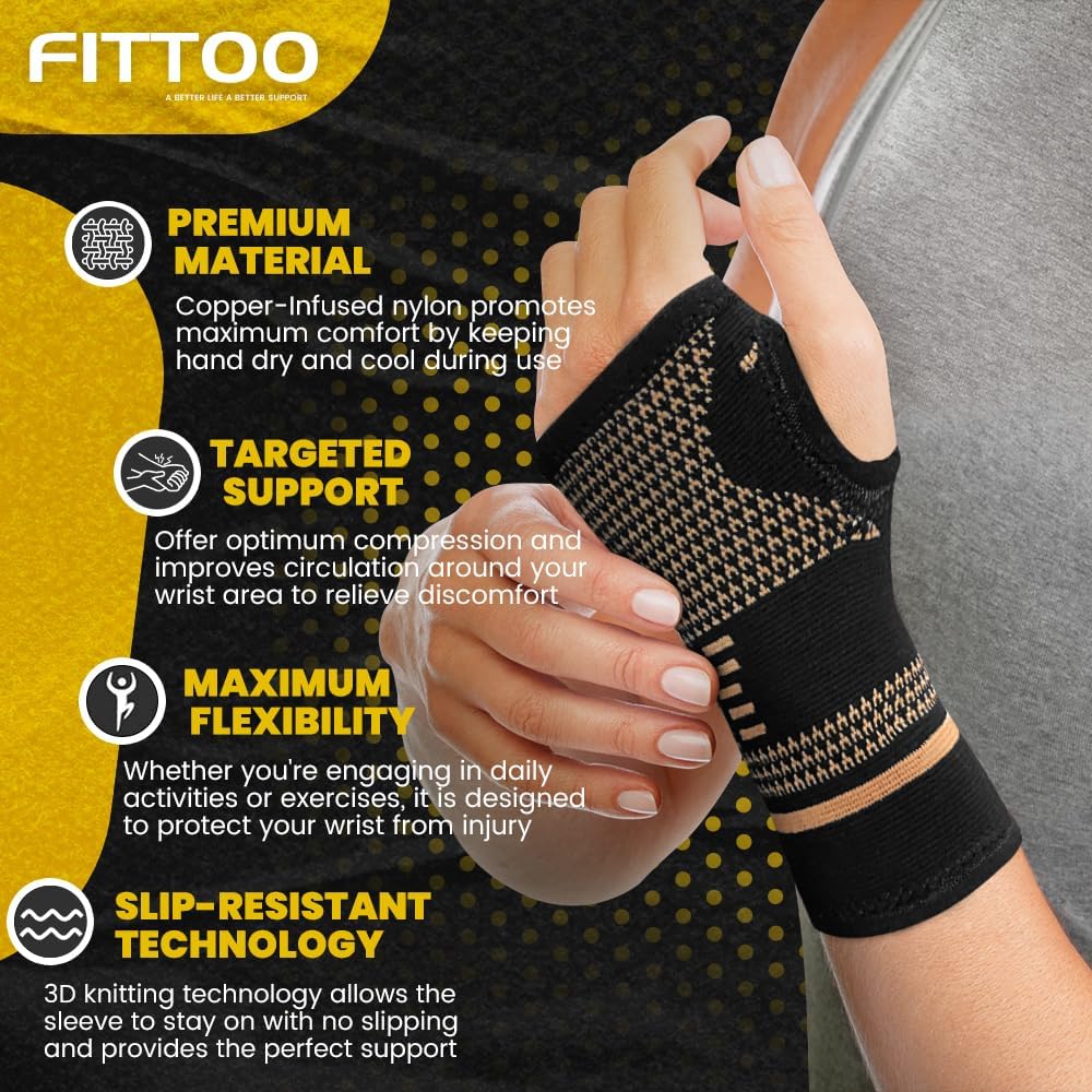 1Pc Professional Lifting Wrist Straps Sports Compression Wrist Guard Arthritis Brace Support Sleeve