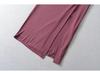 Elegant Women's Slim Fit Halter Neck Dress with Waist-Cinched Flowy Skirt and Side Slit