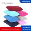 Flocking Inflatable Air Pillow: Portable Cushion for Outdoor Camping & Travel
