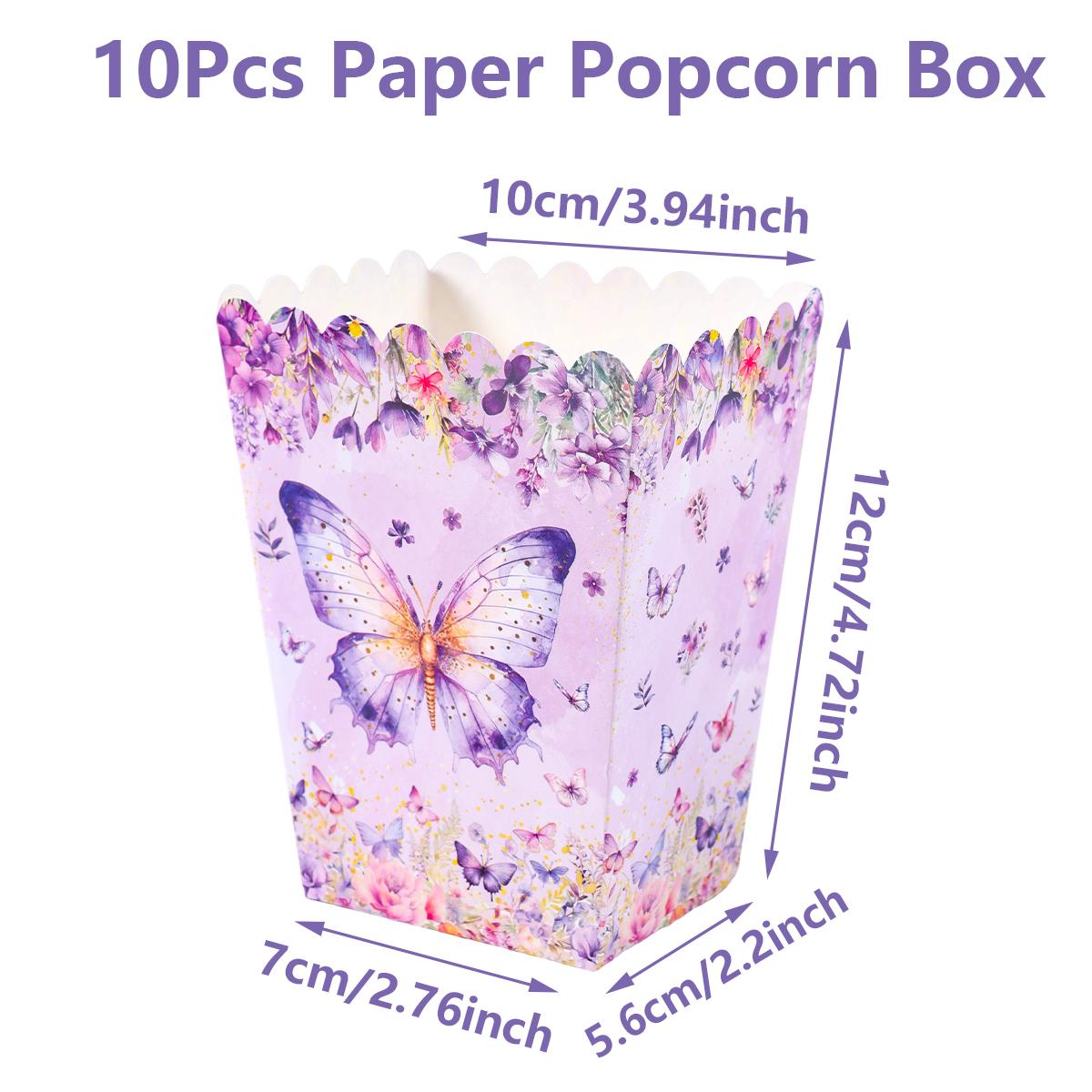 

Butterfly Paper Popcorn Box Butterfly Birthday Party Decor Kids Girls Wedding Birthday Party Supplies Baby Shower Party Decor 10pcs