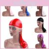 Premium Quality Smooth Silk Nylon Durag Headwear Pirate Cap In Solid Color Style
