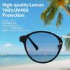 FEISEDY Sunglasses for Men and UV400 Round Colored Stylish Boston B1491 Women, Protection, Shape, Stylish, Lightweight, Lenses, Driving, Commuting,