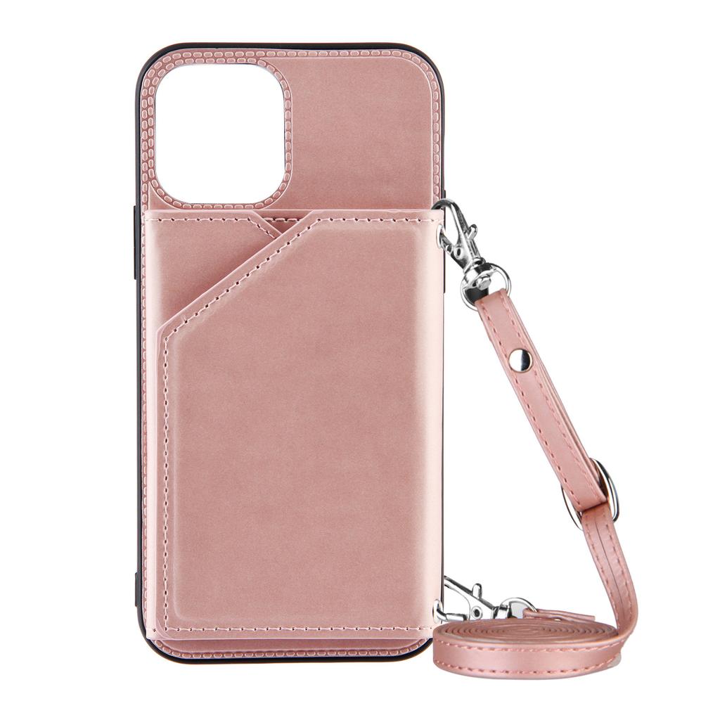 Lanyard Crossbody leather Case For iPhone 13 12 11 Pro Max XS MAX XR X 7 8 Plus Leather Card Slot With wallet Cover