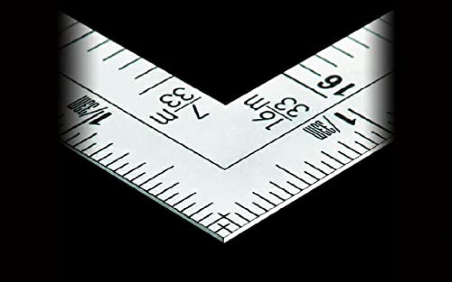 Shinwa Sokutei Curved Wide Pita Silver 1 Shaku 6 Sun Front and Back Scale Equivalent Scale 10600