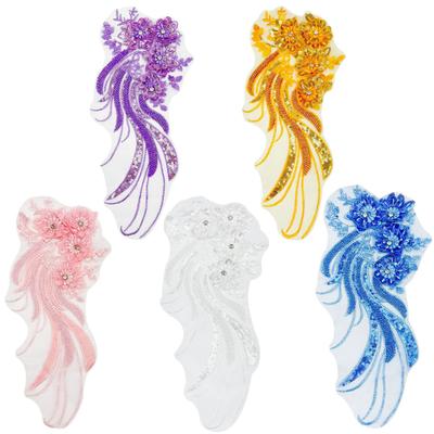 Sewing Beaded Embroidery Beaded Brick Single Flower Diy Corsage Accessories Dress Wedding Accessories, Decorative Clothing, Accessories