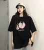 Large size fat mm salt long-sleeved bottoming shirt for women, black, sweet and cool inside, spring and autumn loose white t-shirt, trendy clothes on