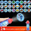Children's Dinosaur Cartoon Projection Flashlight with 24 Slides - Early Education Toy