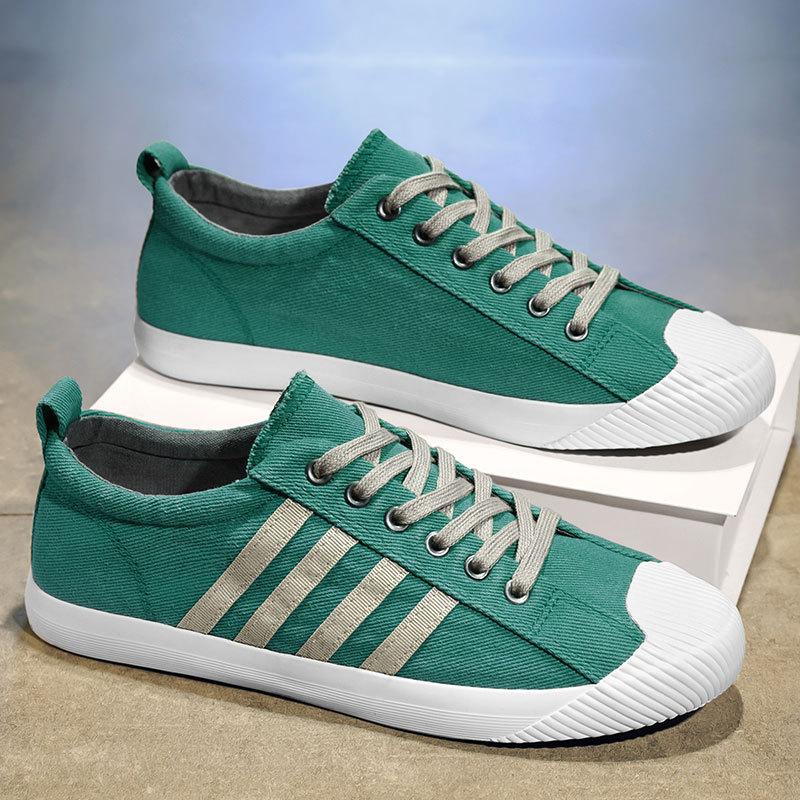Men's shoes autumn and winter deodorant student youth flow low-top board shoes men's wear-resistant non-slip casual cloth shoes