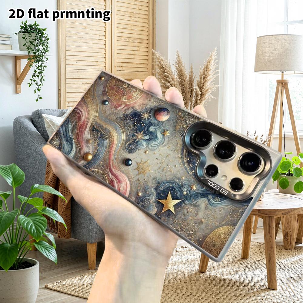 Phone Case: 2D Flat Samsung Galaxy A34 A35 M05 M06 S20 S22 S21 FE Plus 5G Protective Case, Couple Style, Artistic Design, Christmas and Halloween Gift
