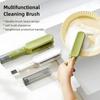 1PC 4 In 1 Knife Washing Brush 2 Colors Double-Sided Brush Kitchen Utensils Chopsticks Forks Cleaning Brush Knife Grinding Tools